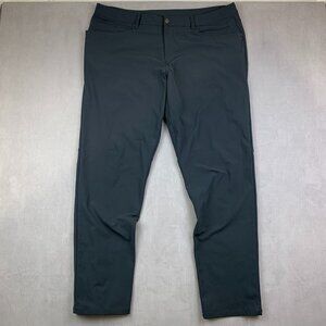Lululemon Mens 40 Gray Chino ABC Pant Classic Tapered Warpstreme M5ADFS 40x34